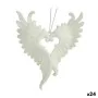 Adorno Natalício Asas de Anjo Branco Plástico Purpurina 12 x 13 x 2,5 cm (24 Unidades) de Krist+, Natal - Ref: S3630170, Preç...