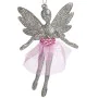 Christmas bauble Fairy Silver Plastic Glitter 8 x 12 x 5 cm (24 Units) by Krist+, Christmas - Ref: S3630174, Price: 29,65 €, ...