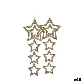 Set di Addobbi di Natale Stelle champagne 19 x 0,2 x 23 cm (48 Unità) di Krist+, Natale - Rif: S3630192, Prezzo: 63,05 €, Sco...