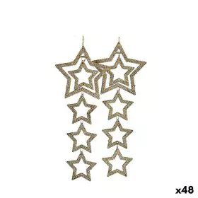 Set di Addobbi di Natale Stelle champagne 19 x 0,2 x 23 cm (48 Unità) di Krist+, Natale - Rif: S3630192, Prezzo: 63,05 €, Sco...