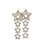 Christmas Decorations Set Stars champagne 19 x 0,2 x 23 cm (48 Units) by Krist+, Christmas - Ref: S3630192, Price: 69,61 €, D...