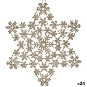 Decorazione Natalizia Stella champagne 31,5 x 32 x 0,1 cm (24 Unità) di Krist+, Natale - Rif: S3630196, Prezzo: 37,49 €, Scon...