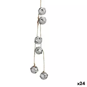 Christmas bauble Rattle Silver 2,5 x 2,5 x 55 cm (24 Units) by Krist+, Christmas - Ref: S3630205, Price: 39,98 €, Discount: %