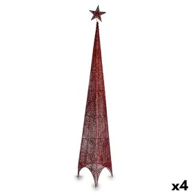 Árbol de Navidad Torre Rojo Metal Plástico 39 x 186 x 39 cm (4 Unidades) de Krist+, Navidad - Ref: S3630212, Precio: 65,06 €,...