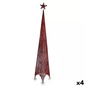 Árbol de Navidad Torre Rojo Metal Plástico 39 x 186 x 39 cm (4 Unidades) de Krist+, Navidad - Ref: S3630212, Precio: 71,83 €,...