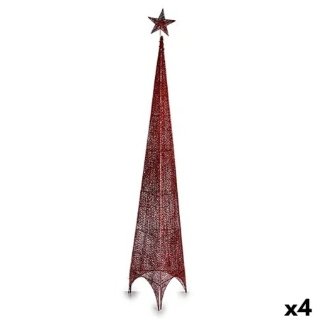 Weihnachtsbaum Turm Rot Metall Kunststoff 39 x 186 x 39 cm (4 Stück) von Krist+, Weihnachten - Ref: S3630212, Preis: 65,06 €,...