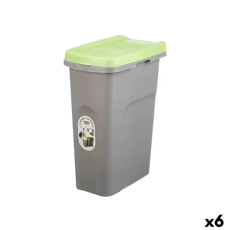 Papeleira Stefanplast Verde Cinzento Plástico 25 L (6 Unidades) de Stefanplast, Papeleiras - Ref: S3630220, Preço: 59,11 €, D...