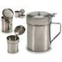 Oil pot for Meat or Fish Silver Stainless steel 500 ml (24 Units) by Kinvara, Dispensers for dressings and spices - Ref: S363...