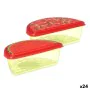 Lunchbox Obst Erdbeere Wassermelone Kunststoff 23 x 8 x 13 cm (24 Stück) von Leknes, Lagerung von Lebensmitteln - Ref: S36302...