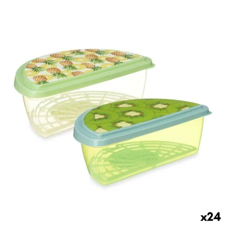 Lunch box Fruit Pineapple Kiwi Plastic 23 x 8 x 13 cm (24 Units) by Leknes, Food storage - Ref: S3630293, Price: 52,61 €, Dis...