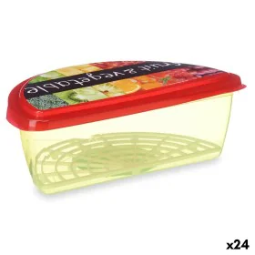 Lunch box Fruits and vegetables Multicolour Plastic 23 x 8 x 13 cm (24 Units) by Leknes, Food storage - Ref: S3630295, Price:...