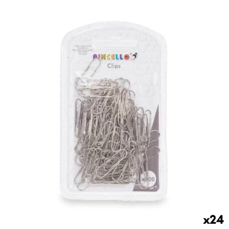 Clips Pequeño Plateado Metal (24 Unidades) de Pincello, Clips, pinzas y anillos - Ref: S3630314, Precio: 16,37 €, Descuento: %