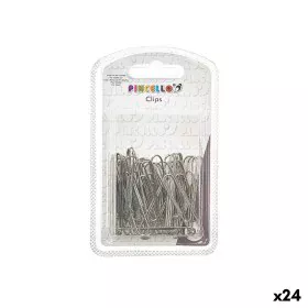 Clips Argentato Grande Metallo (24 Unità) di Pincello, Graffette, molle fermacarte e anelli - Rif: S3630318, Prezzo: 14,87 €,...