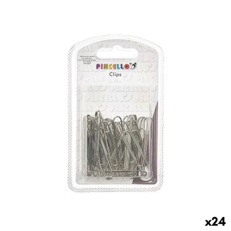 Clips Argentato Grande Metallo (24 Unità) di Pincello, Graffette, molle fermacarte e anelli - Rif: S3630318, Prezzo: 15,49 €,...