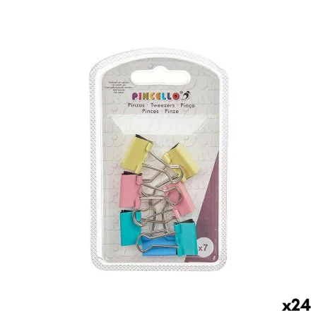 Pinze Clip Piccolo Multicolore Metallo (24 Unità) di Pincello, Graffette, molle fermacarte e anelli - Rif: S3630326, Prezzo: ...