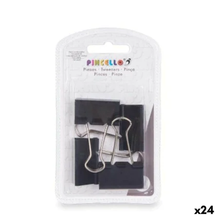 Pinzas Clip Grande Negro Metal (24 Unidades) de Pincello, Clips, pinzas y anillos - Ref: S3630336, Precio: 15,71 €, Descuento: %