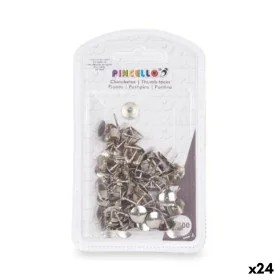 Chinchetas Plateado Metal (24 Unidades) de Pincello, Chinchetas y masilla adhesiva - Ref: S3630342, Precio: 16,37 €, Descuent...