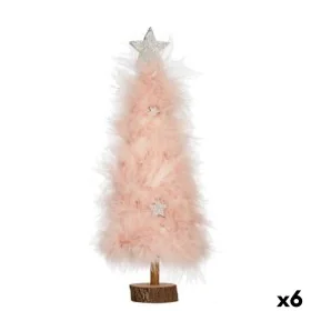 Christmas Tree Pink Wood Plastic 9 x 34 x 9 cm (6 Units) by Krist+, Christmas - Ref: S3630375, Price: 30,59 €, Discount: %