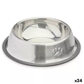 Futternapf für Hunde Silberfarben Grau Gummi Metall 35 x 0,03 x 25 cm (24 Stück) von Mascow, Gerichte - Ref: S3630396, Preis:...