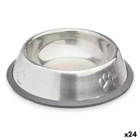 Mangeoire pour chiens Argenté Gris Caoutchouc Métal 15 x 4 x 15 cm (24 Unités) de Mascow, Assiettes - Réf : S3630398, Prix : ...