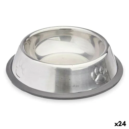 Ciotola per cani Argentato Grigio Gomma Metallo 15 x 4 x 15 cm (24 Unità) di Mascow, Piatti - Rif: S3630398, Prezzo: 28,74 €,...