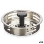 Sink Filter Ø 8,5 cm Black Silver Stainless steel (24 Units) by Kinvara, Kitchen Sink Accessories - Ref: S3630423, Price: 20,...