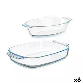 Jeux de plateaux Transparent Verre Borosilicaté 700 ml 2 L (6 Unités) de Vivalto, Plats à rôtir - Réf : S3630508, Prix : 44,6...