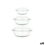 Casseroles Lot Verre Borosilicaté Transparent 700 ml 1 L 1,5 L (4 Unités) de Vivalto, Cocottes - Réf : S3630514, Prix : 49,72...