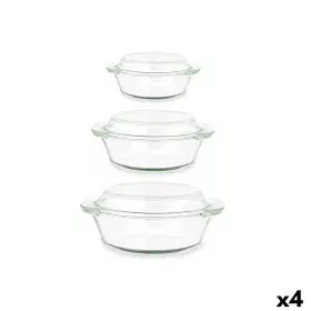 Casseroles Lot Verre Borosilicaté Transparent 700 ml 1 L 1,5 L (4 Unités) de Vivalto, Cocottes - Réf : S3630514, Prix : 50,72...