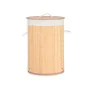 Cesto para la Ropa Sucia Natural Metal Bambú Madera MDF 48 L 37 x 50 x 37 cm (4 Unidades) de Kipit, Cestos para la colada - R...