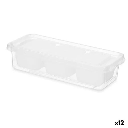 Organizador Blanco Plástico 28,2 x 6 x 11,7 cm (12 Unidades) de Kinvara, Organizadores de cajones - Ref: S3630520, Precio: 28...