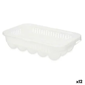 Porta uova Bianco Trasparente Plastica 17,5 x 7 x 28,5 cm (12 Unità) di Kinvara, Ripiani e supporti - Rif: S3630522, Prezzo: ...