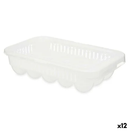 Egg cup White Transparent Plastic 17,5 x 7 x 28,5 cm (12 Units) by Kinvara, Shelves and supports - Ref: S3630522, Price: 24,9...