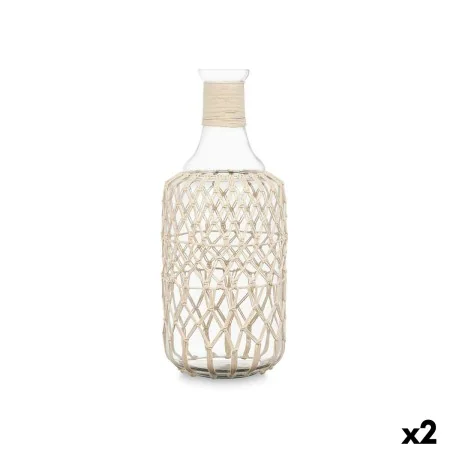 Botella Blanco Transparente 19 x 48 cm Decorativa (2 Unidades) de Gift Decor, Adornos - Ref: S3630531, Precio: 44,48 €, Descu...