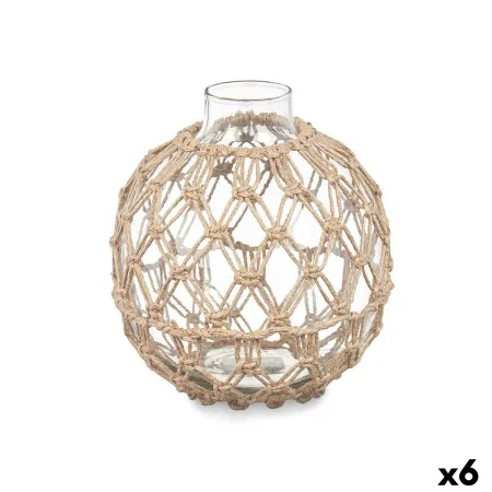 Decorative bauble Transparent Natural 18 x 20 cm (6 Units) by Gift Decor, Ornaments - Ref: S3630549, Price: 60,98 €, Discount: %