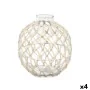 Decorative bauble White Transparent 21 x 23 cm (4 Units) by Gift Decor, Ornaments - Ref: S3630551, Price: 55,97 €, Discount: %