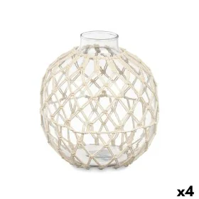 Boule Décorative Blanc Transparent 21 x 23 cm (4 Unités) de Gift Decor, Objets de décoration - Réf : S3630551, Prix : 55,97 €...