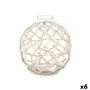 Boule Décorative Blanc Transparent 18 x 20 cm (6 Unités) de Gift Decor, Objets de décoration - Réf : S3630553, Prix : 60,98 €...