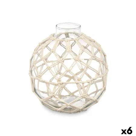 Bola Decorativa Blanco Transparente 18 x 20 cm (6 Unidades) de Gift Decor, Adornos - Ref: S3630553, Precio: 62,21 €, Descuent...