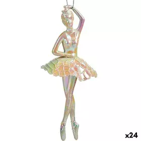 Weihnachtsschmuck Ballerina Perlmutt Kunststoff Glitzernd 6,7 x 16 x 6,7 cm (24 Stück) von Krist+, Weihnachten - Ref: S363056...