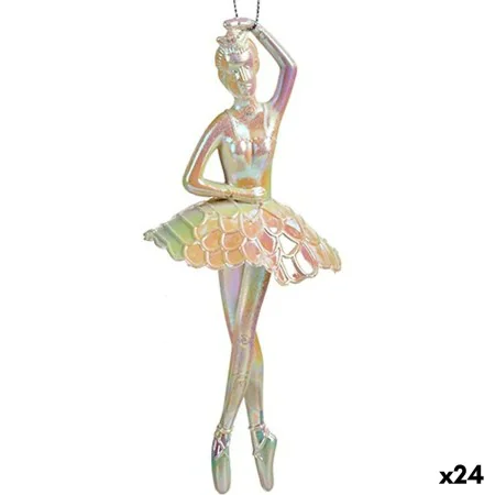 Weihnachtsschmuck Ballerina Perlmutt Kunststoff Glitzernd 6,7 x 16 x 6,7 cm (24 Stück) von Krist+, Weihnachten - Ref: S363056...