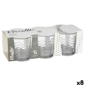 Set of glasses Waves Transparent Glass 265 ml (8 Units) by Vivalto, Tumblers - Ref: S3630594, Price: 20,09 €, Discount: %