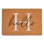 Fußmatte Hello Weiß natürlich 60 x 1 x 40 cm (12 Stück) von Gift Decor, Fußmatten - Ref: S3630618, Preis: 47,11 €, Rabatt: %