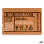 Fußmatte Boarding Pass natürlich 60 x 1 x 40 cm (12 Stück) von Gift Decor, Fußmatten - Ref: S3630620, Preis: 56,53 €, Rabatt: %