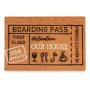 Doormat Boarding Pass Natural 60 x 1 x 40 cm (12 Units) by Gift Decor, Doormats - Ref: S3630620, Price: 56,53 €, Discount: %