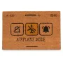 Felpudo Airplane Mode Amarillo Natural 60 x 1 x 40 cm (12 Unidades) de Gift Decor, Felpudos - Ref: S3630622, Precio: 56,53 €,...