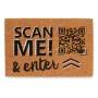 Doormat Scan Me! Natural 60 x 1 x 40 cm (12 Units) by Gift Decor, Doormats - Ref: S3630626, Price: 56,53 €, Discount: %