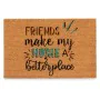 Doormat Friends Blue Natural 60 x 1 x 40 cm (12 Units) by Gift Decor, Doormats - Ref: S3630628, Price: 56,53 €, Discount: %