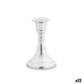 Candelabro Plateado Aluminio 5 x 11 x 9 cm (12 Unidades) de Gift Decor, Candelabros y portavelas - Ref: S3630675, Precio: 32,...