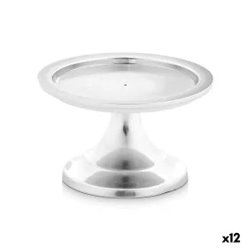 Kerzenleuchter Silberfarben Aluminium 10 x 6 x 10 cm (12 Stück) von Gift Decor, Kerzenständer und Kerzenhalter - Ref: S363068...